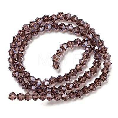 Transparent Electroplate Glass Beads Strands EGLA-A039-T2mm-A05-1