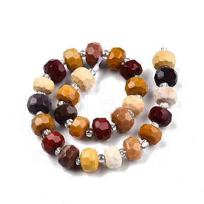 Natural Mookaite Beads Strands G-N327-08R-1