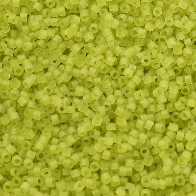 Frosted Colours Glass Seed Beads SEED-H003-06E-1