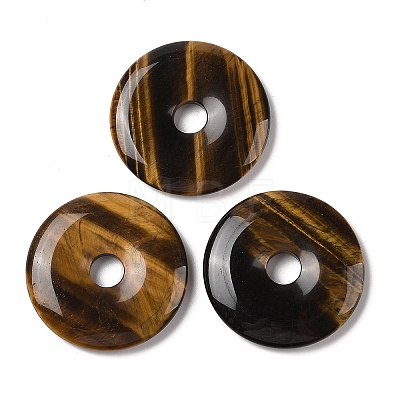 Natural Tiger Eye Pendants G-F524-H08-1