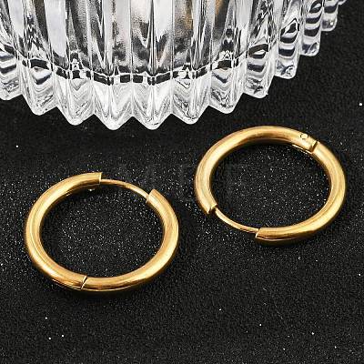 202 Stainless Steel Huggie Hoop Earrings X-EJEW-F111A-20mm-G01-1