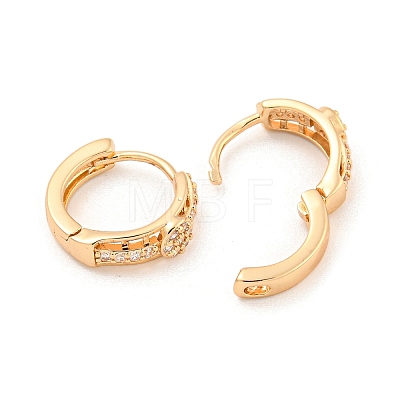 Brass Micro Pave Cubic Zirconia Hoop Earrings EJEW-A107-04B-KCG-1