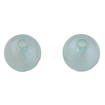Rainbow Iridescent Plating Acrylic Beads MACR-N006-16C-B01-1