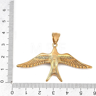 304 Stainless Steel Big Pendants STAS-C164-04AG-1