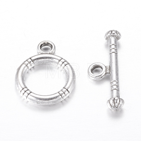 Tibetan Style Alloy Toggle Clasps X-LF0161Y-NF-1