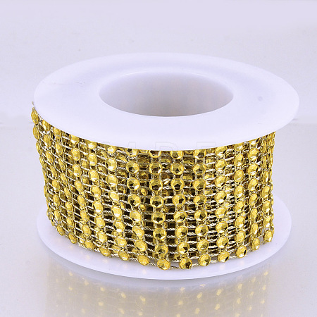 8 Rows Plastic Diamond Mesh Wrap Roll OCOR-N005-001A-1