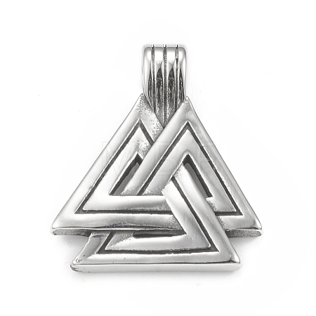 304 Stainless Steel Pendants STAS-G303-42AS-1