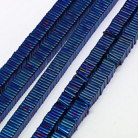 Electroplate Non-magnetic Synthetic Hematite Heishi Beads Strands G-J171A-4x4mm-07-1