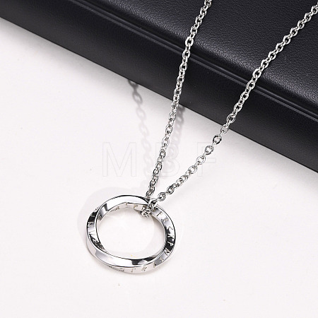 Nordic Rune Ring 304 Stainless Steel Pendant Necklaces for Men FS-WGC3540-01-1