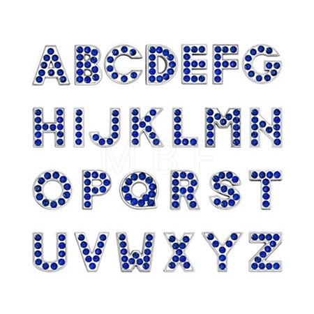 Alloy Rhinestone Slide Charms ALRI-TAC0003-15P-02-1