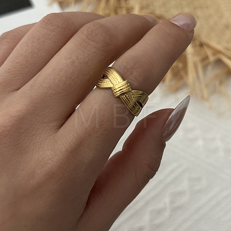 Brass Cuff Open Rings for Women KK-CBA8D1E-02D-G-1