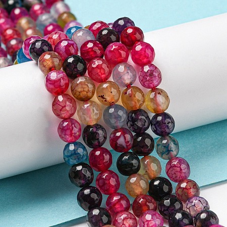 Natural Agate Beads Strands G-C082-A01-18-1