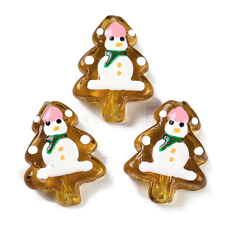Christmas Theme Handmade Lampwork Beads LAMP-I027-07H-1