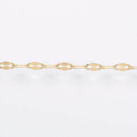 Handmade Ion Plating(IP) 304 Stainless Steel Dapped Chains CHS-H007-62G-1