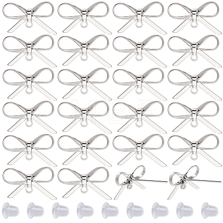 20Pcs Brass Stud Earring Findings KK-SC0008-01P-1