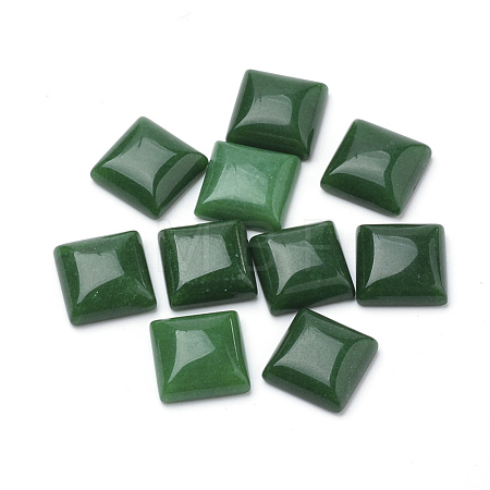 Natural White Jade Cabochons G-Q975-10x10-07-1