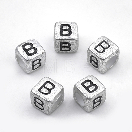 Plated Acrylic Beads PB43C9308-B-1