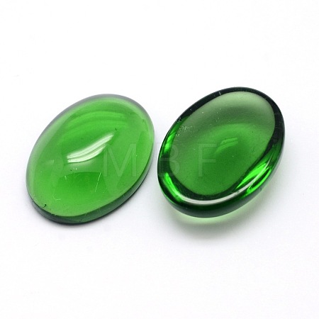 K9 Glass Cabochons Oval Flat Back Cabochons GGLA-L002B-04-1