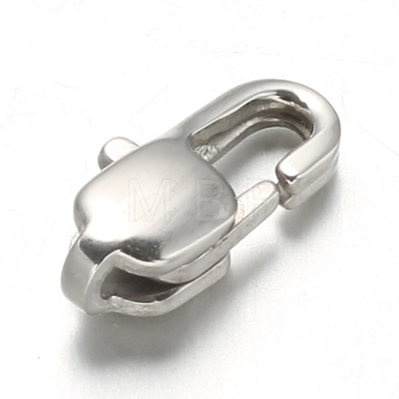 Tarnish Resistant 304 Stainless Steel Lobster Claw Clasps STAS-F094-05B-P-1