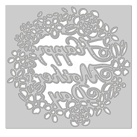 Carbon Steel Cutting Dies Stencils DIY-WH0263-0266-1