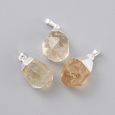 Natural Citrine Pendants X-G-G845-07S-10-1