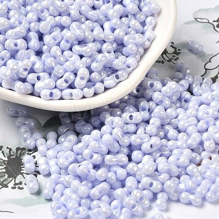 Opaque Colours Luster Glass Seed Beads SEED-B001-01A-11-1