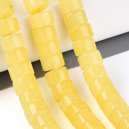 Dyed Natural White Jade Beads Strands G-T143-17E-1