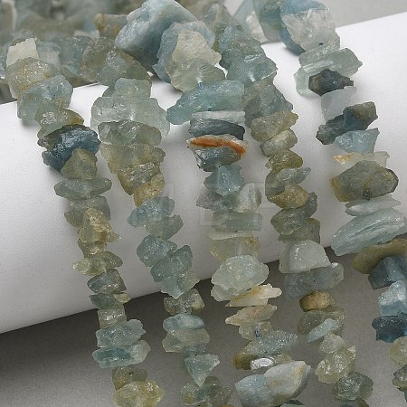 Natural Aquamarine Beads Strands G-L650-A01-01-1