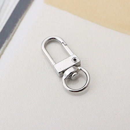 Alloy Swivel Clasps X-PURS-PW0001-425P-1