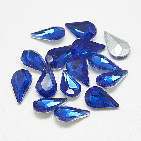 Pointed Back Glass Rhinestone Cabochons RGLA-T082-5x8mm-11-1