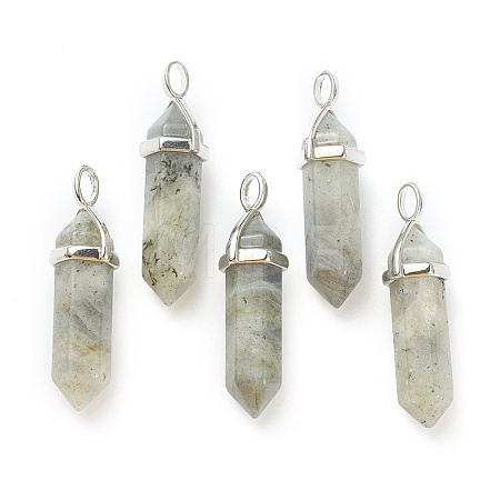 Natural Labradorite Pointed Pendants G-M378-01P-A29-1