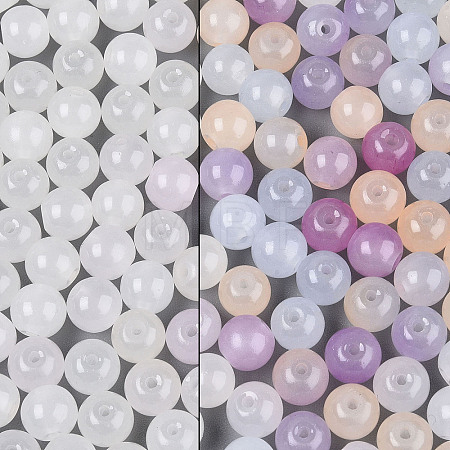 Transparent Glass UV Reactive Beads DGLA-F003-02-8mm-1