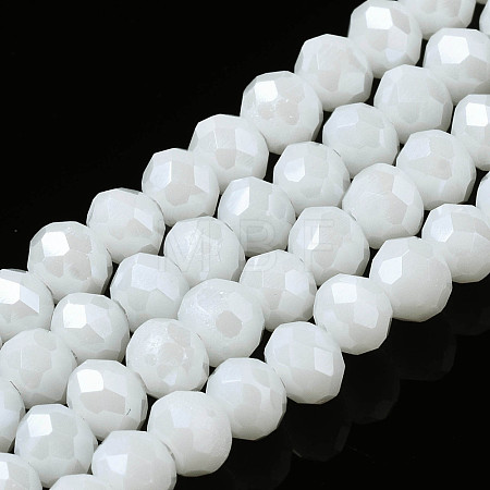 Electroplate Glass Beads Strands EGLA-A034-P10mm-A21-1