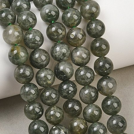 Natural Green Rutilated Quartz Beads Strands GG-CBAC4F6-B01-8mm-C-1