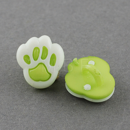 Acrylic Shank Buttons BUTT-Q022-B-05-1