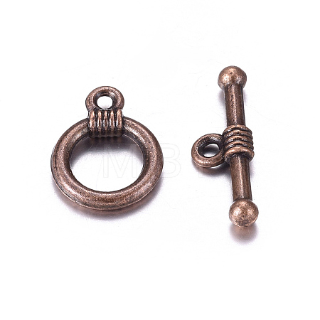 Tibetan Style Alloy Toggle Clasps LS-RLF0034Y-NF-1