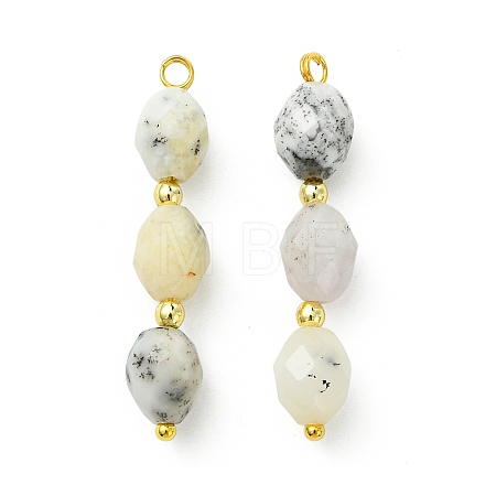 Natural Flower Opal Pendants PALLOY-JF05391-1