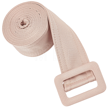 1Pc Cloth Waist Belts with Alloy Buckles for Coat AJEW-GF0015-07A-1