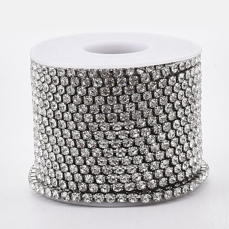 304 Stainless Steel Rhinestone Strass Chains CHS-R012-B-01-1