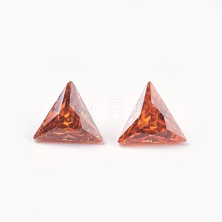 Cubic Zirconia Pointed Back Cabochons ZIRC-WH0001-A12-1