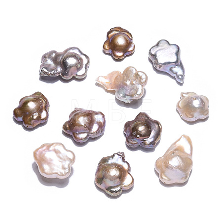 Baroque Natural Nucleated Keshi Pearl Beads PEAR-S020-A02-1-1