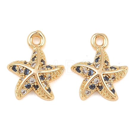 Brass Micro Pave Cubic Zirconia Pendants KK-L261-14A-G-1