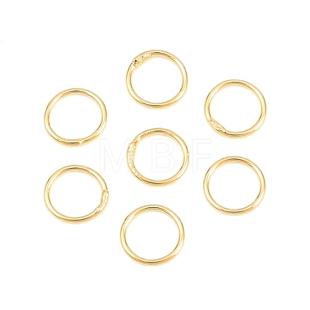 Brass Closed Jump Rings KK-D257-01G-09-1