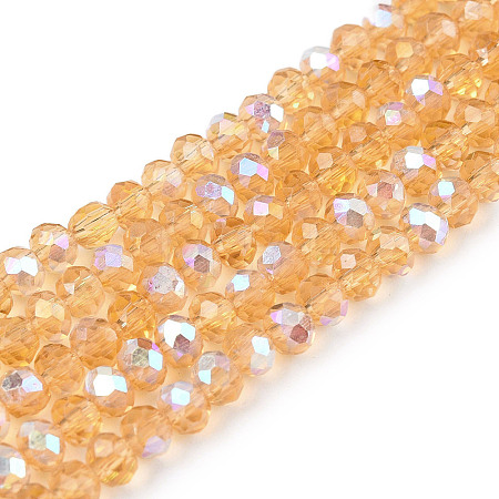 Electroplate Glass Beads Strands EGLA-A044-T3mm-L23-1