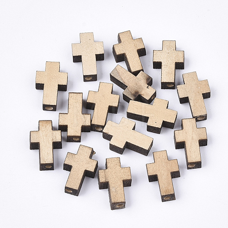 Natural Wooden Beads WOOD-S050-41-1