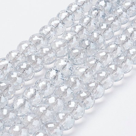 Electroplate Glass Bead Strands EGLA-P027-PL03-1