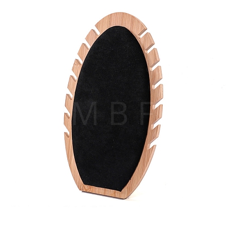 Velvet and Bamboo Necklaces Display Rack LS-PW-WG44067-01-1