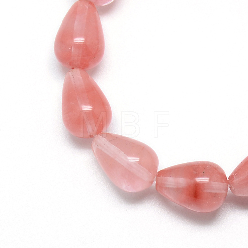 Cherry Quartz Glass Bead Strands X-G-T004-15-1