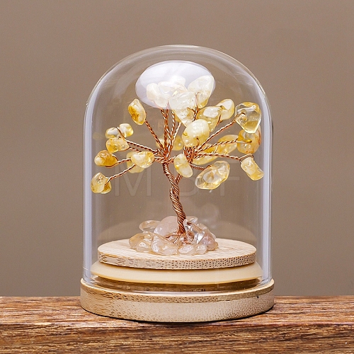 Natural Yellow Quartz Sculpture Display Decorations PW-WGCF120-02-1