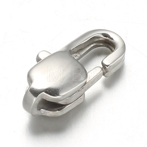 304 Stainless Steel Lobster Claw Clasps STAS-F094-05B-P-1